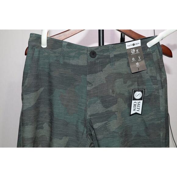 Men's Salty Crew Camo Shorts-Size 28- 19" Midleg - Picture 2 of 5